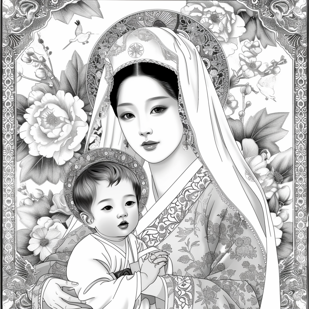 The Korean Madonna and Child