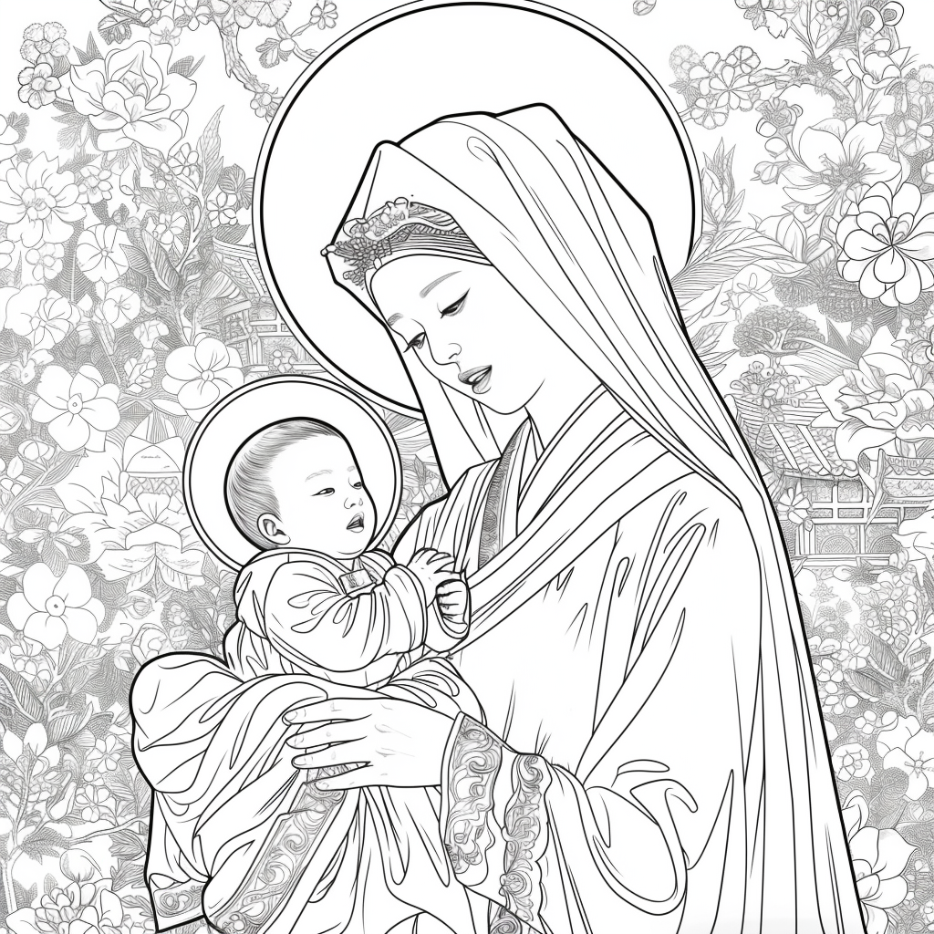 Korean Madonna and Child