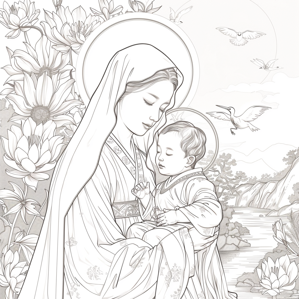 Korean Madonna and Child