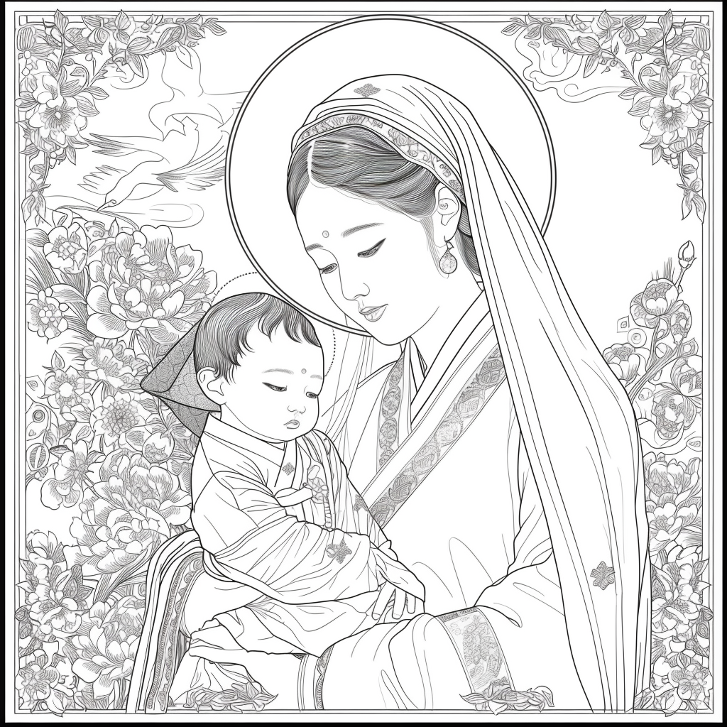 Korean Madonna and Child