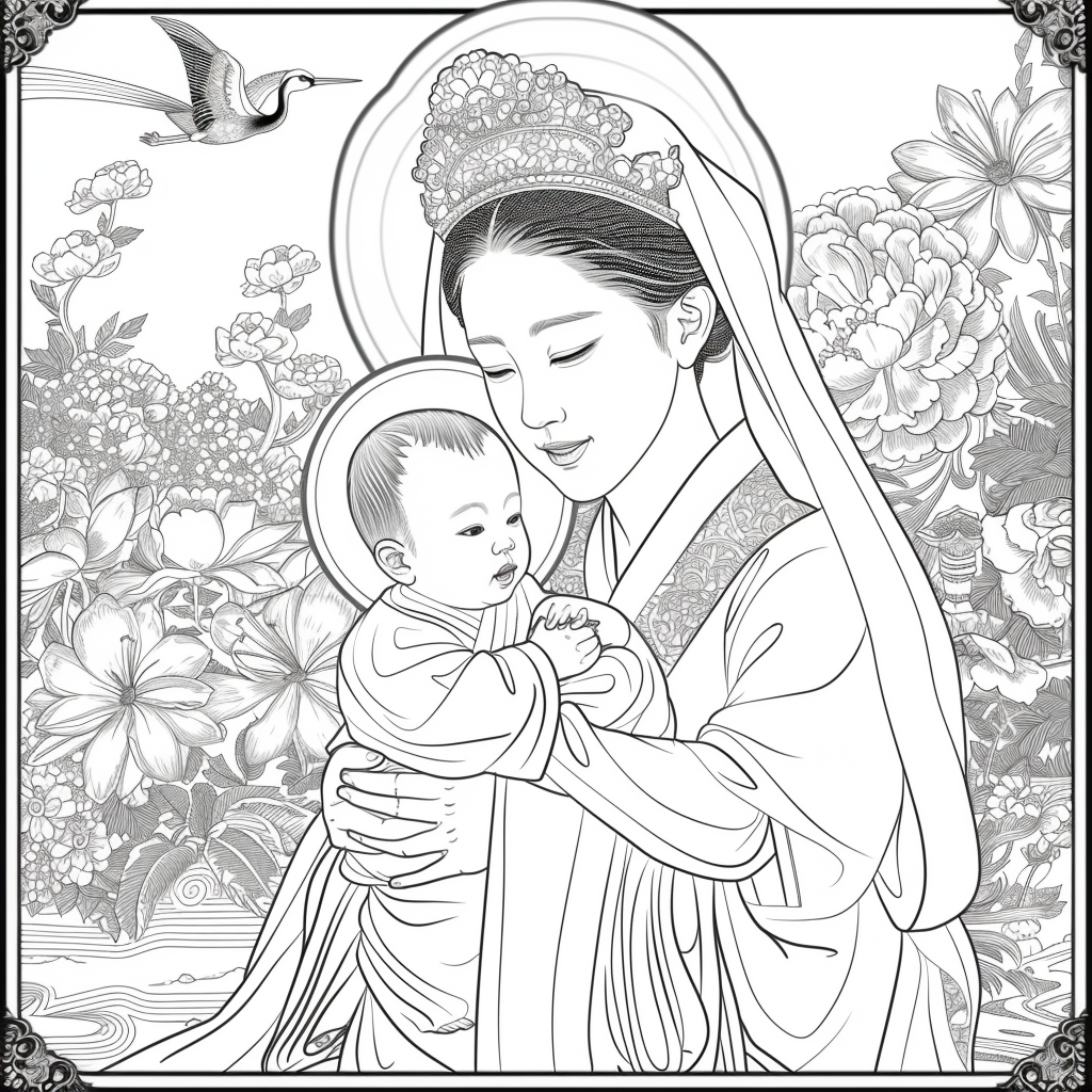 Korean Madonna and Child