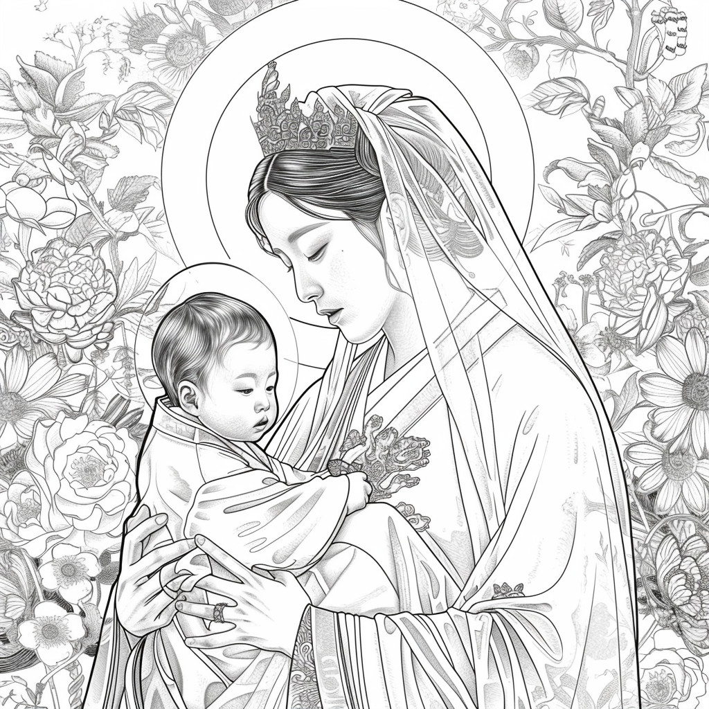 Korean Madonna and Child