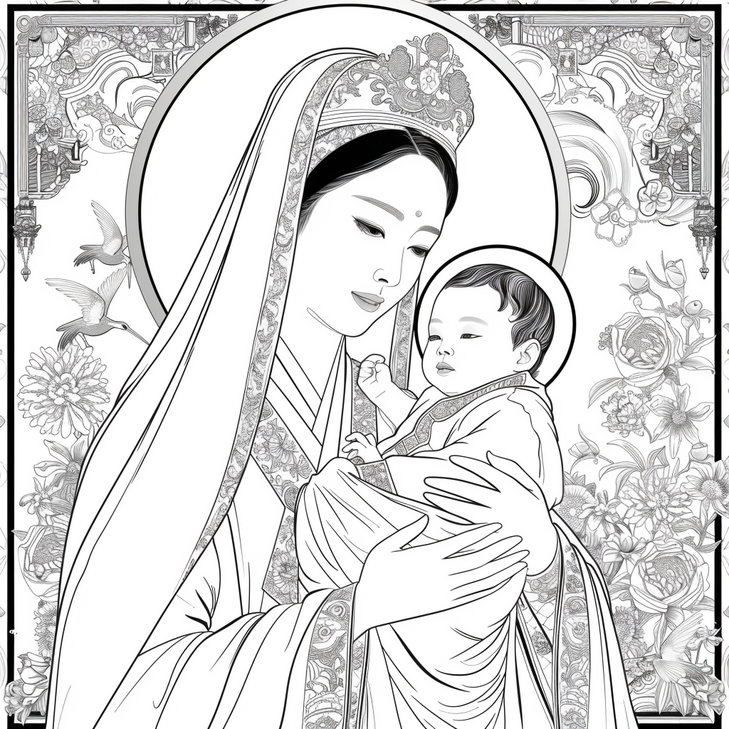 Korean Madonna and Child