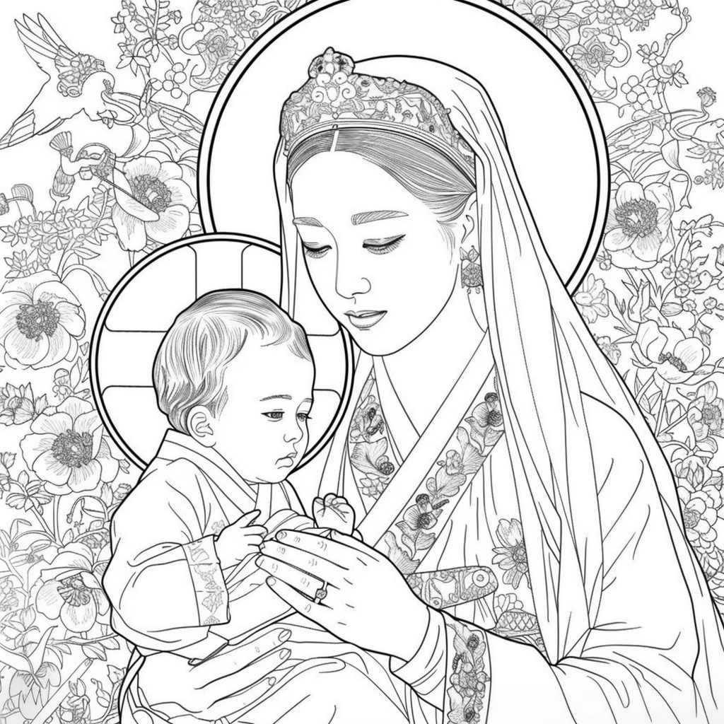 Korean Madonna and Child