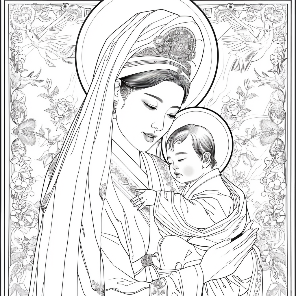 Korean Madonna and Child
