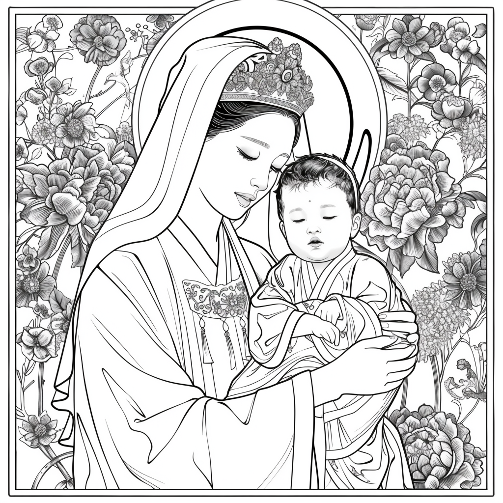 Korean Madonna and Child