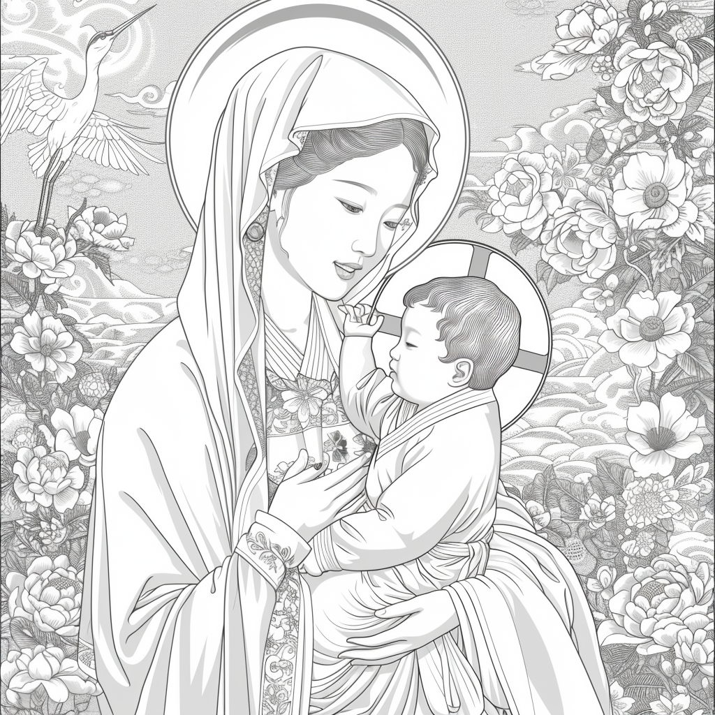 Korean Madonna and Child