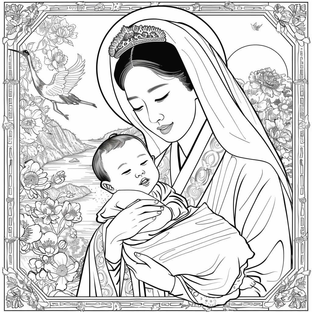 Korean Madonna and Child