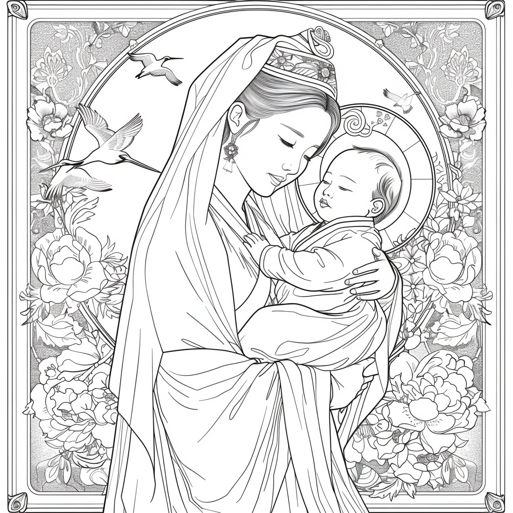 Korean Madonna and Child