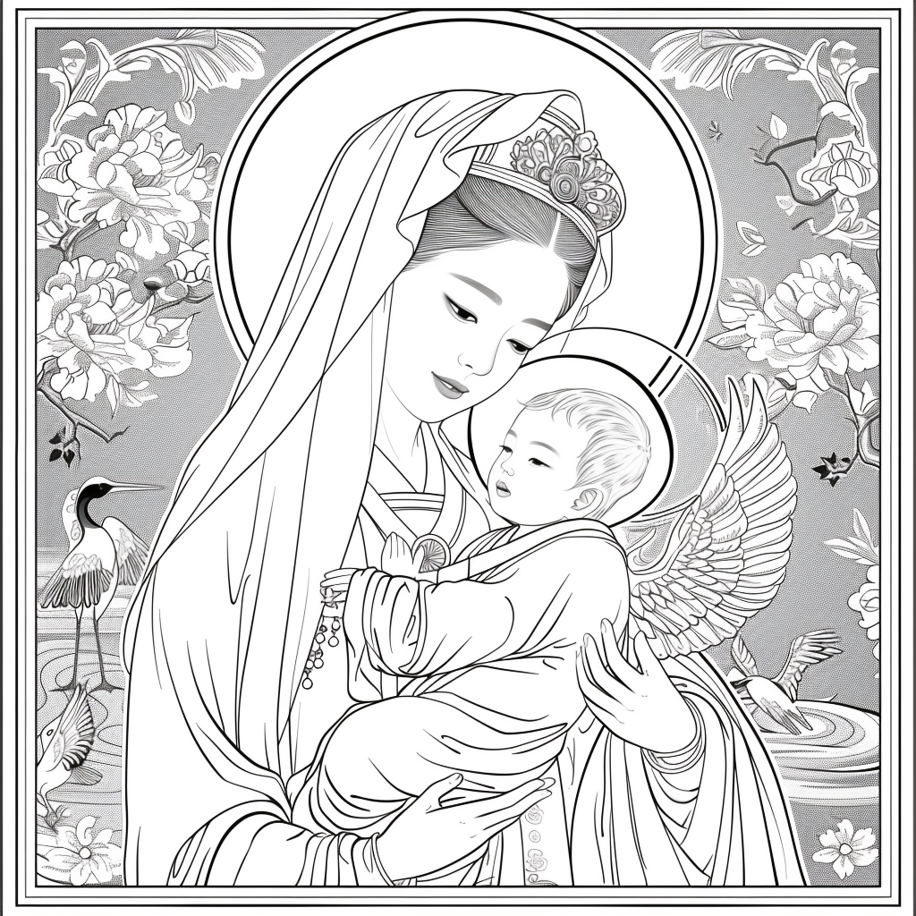 Korean Madonna and Child
