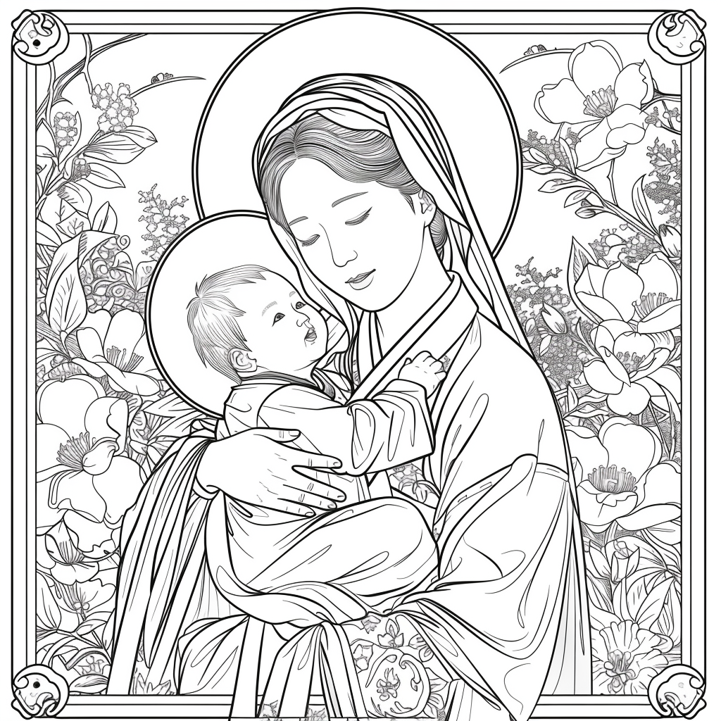 Korean Madonna and Child