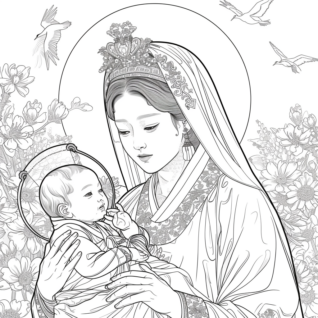 The Korean Madonna and Child