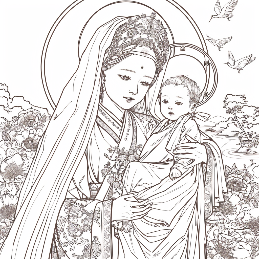 The Korean Madonna and Child