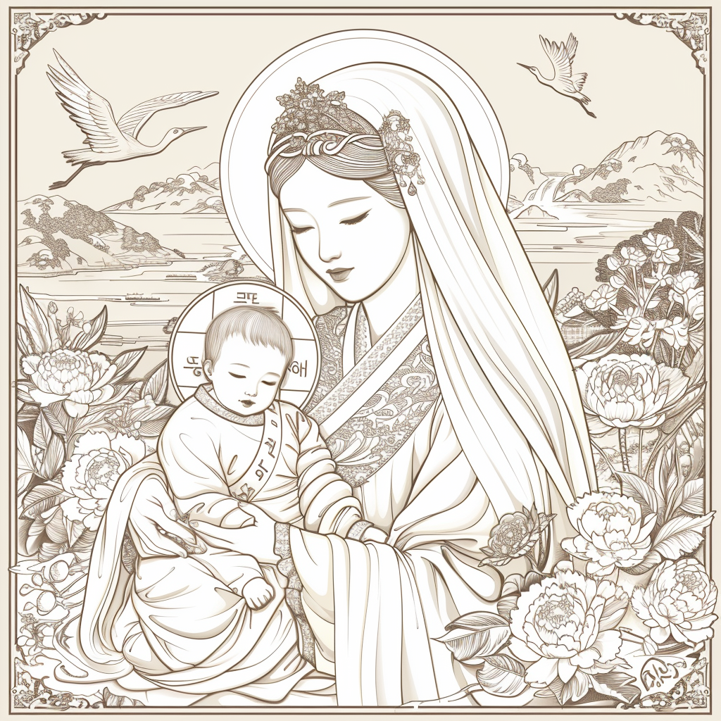 The Korean Madonna and Child