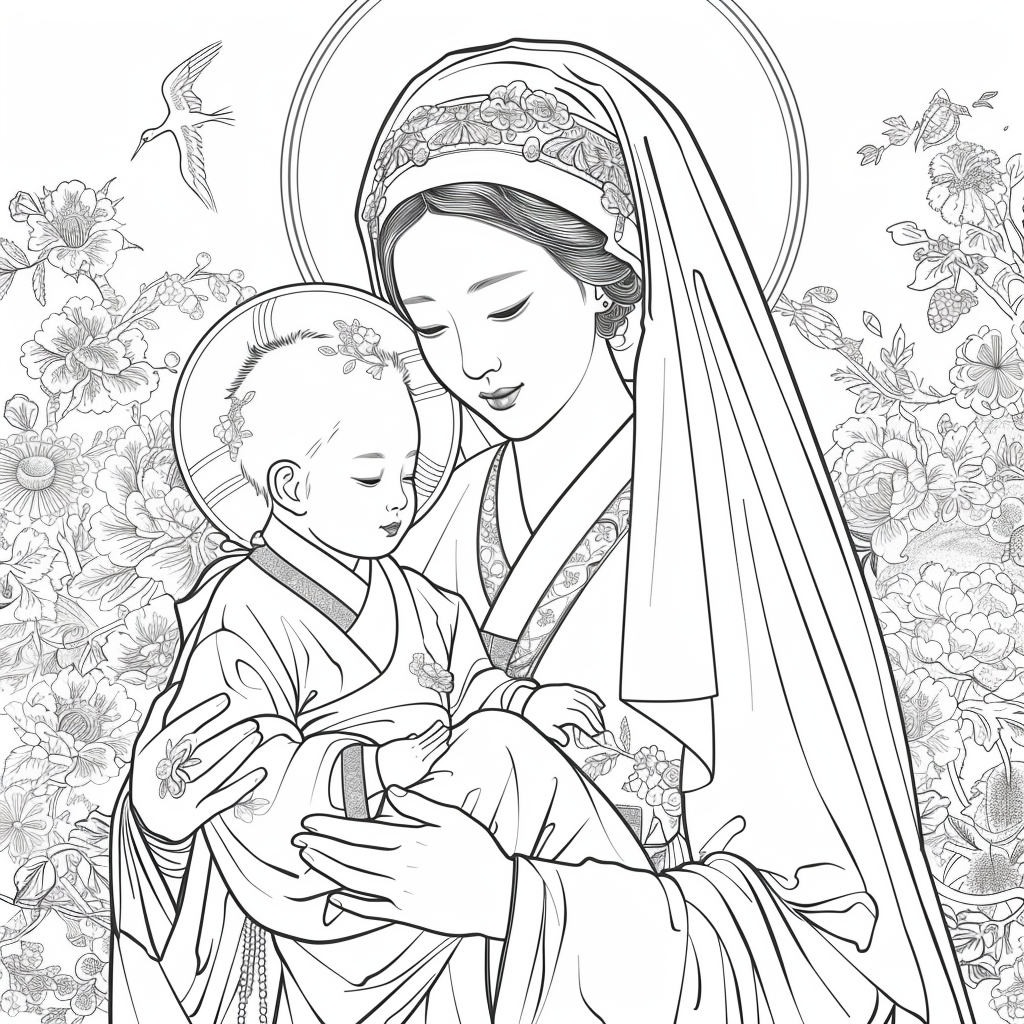 The Korean Madonna and Child