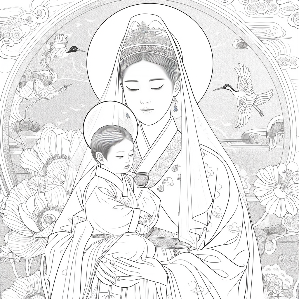 The Korean Madonna and Child