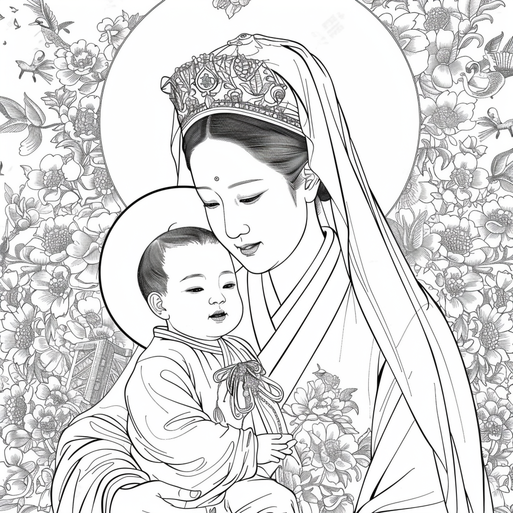The Korean Madonna and Child