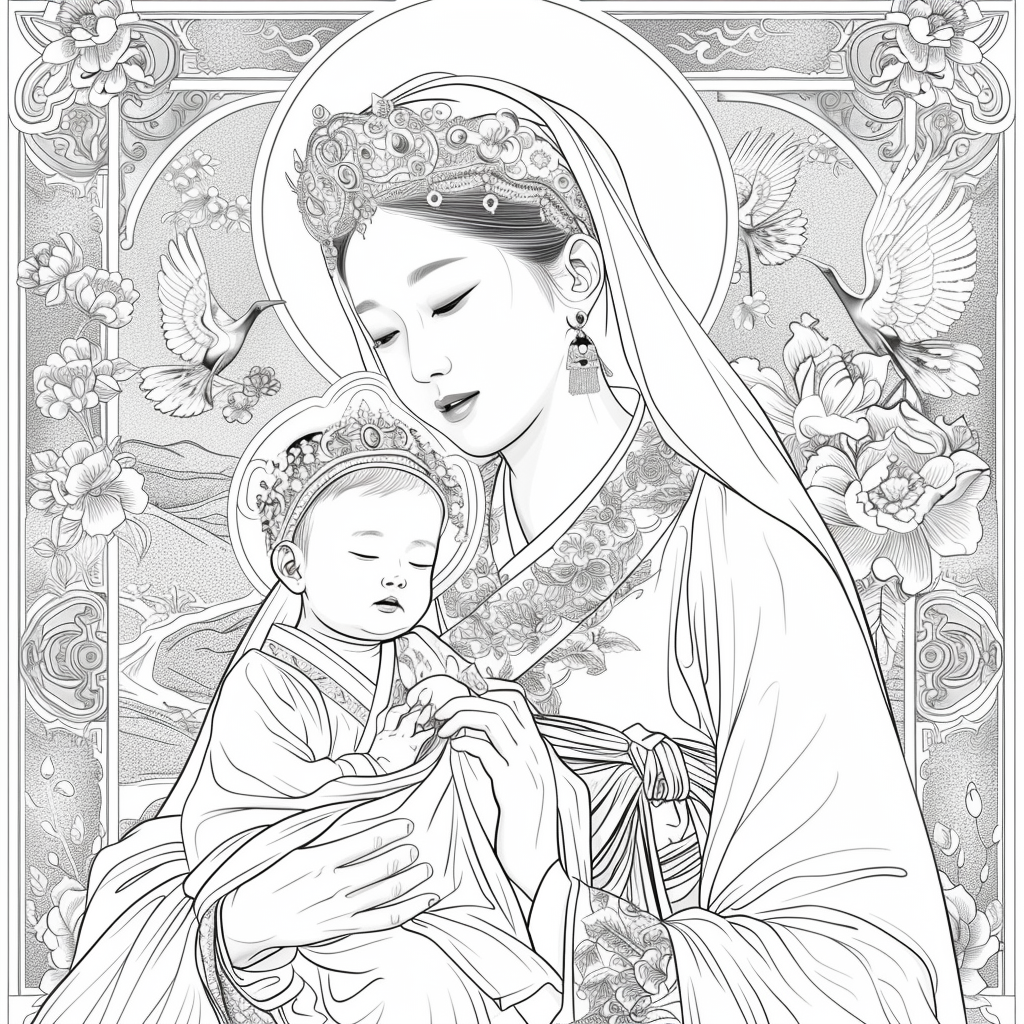 The Korean Madonna and Child