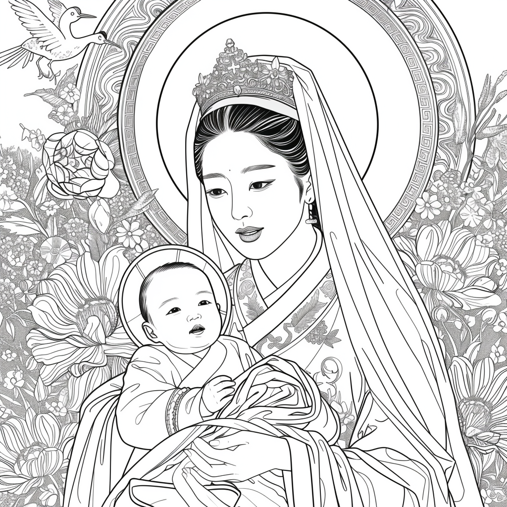 The Korean Madonna and Child