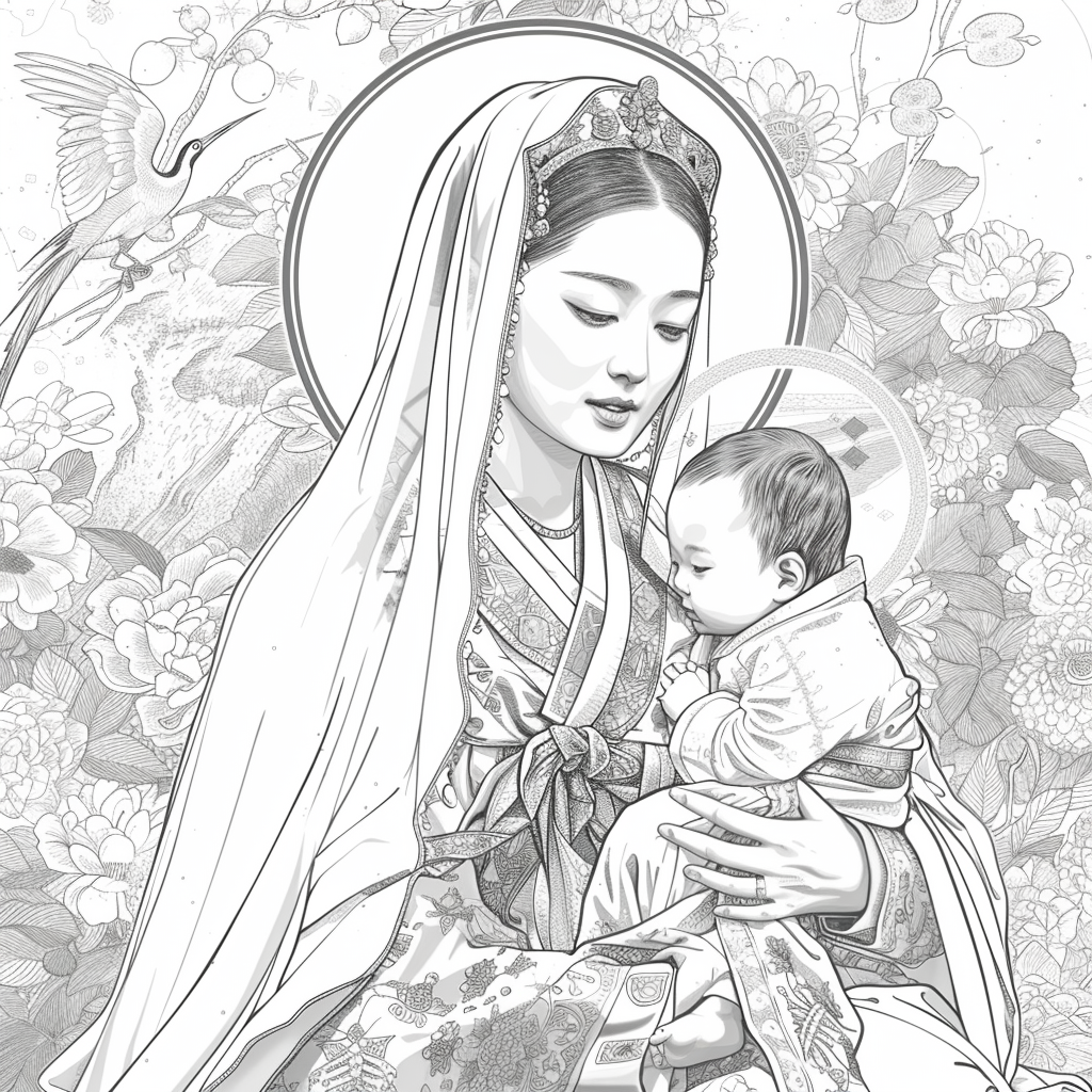The Korean Madonna and Child