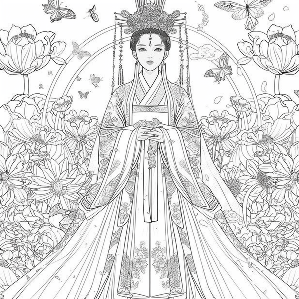 “The Lotus Bride of Eternal Elegance
