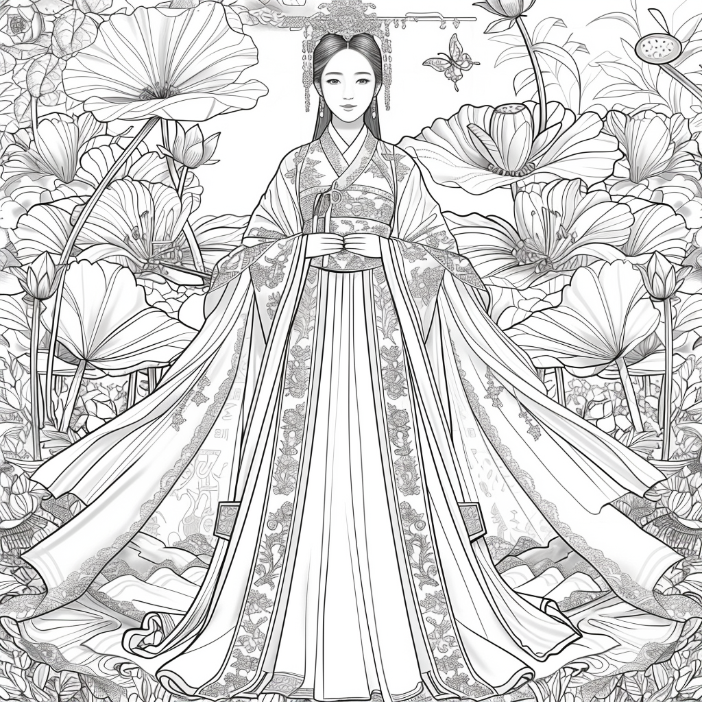 “The Lotus Bride of Eternal Elegance