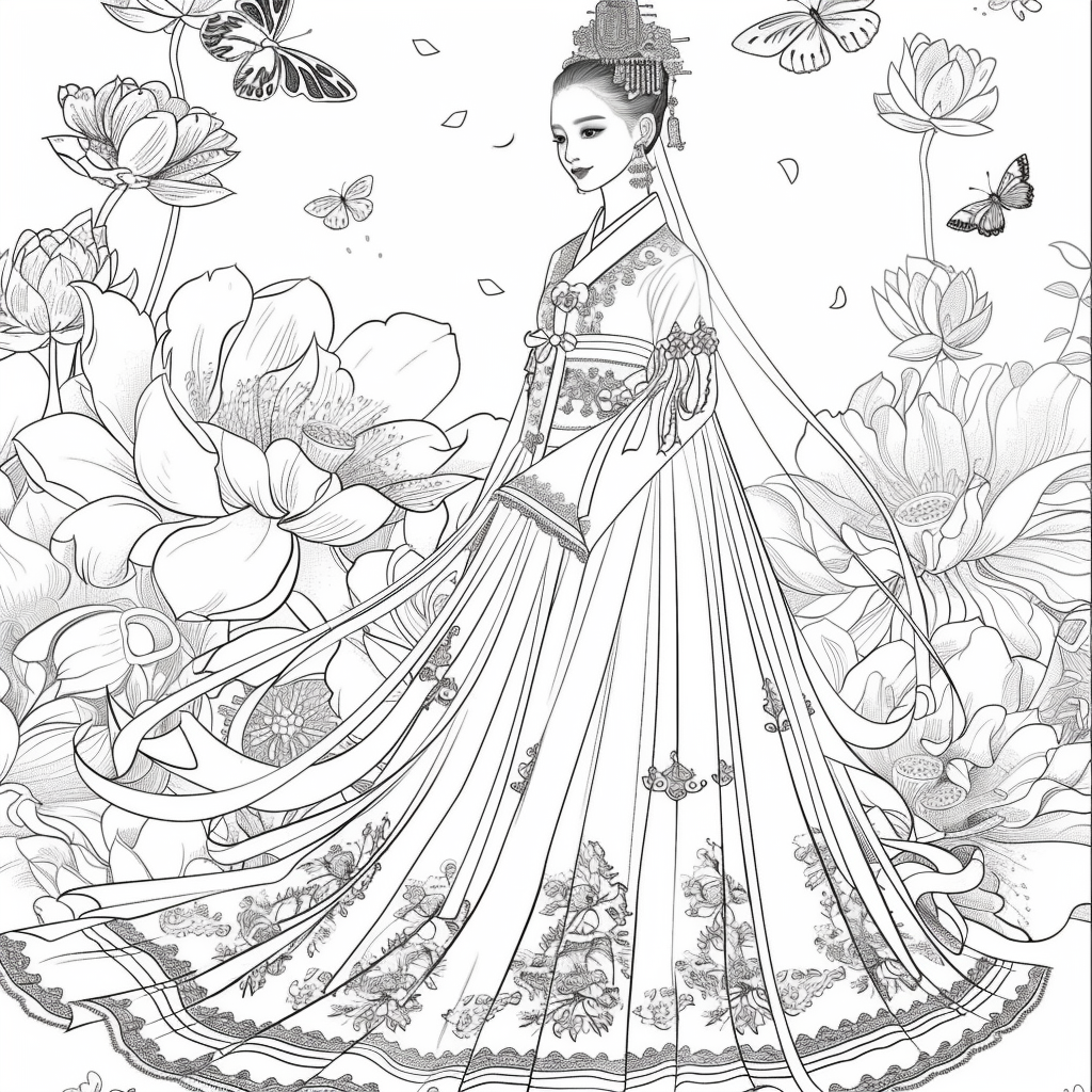 “The Lotus Bride of Eternal Elegance