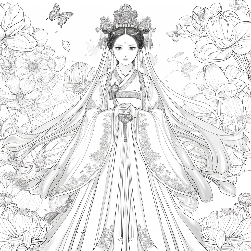 “The Lotus Bride of Eternal Elegance