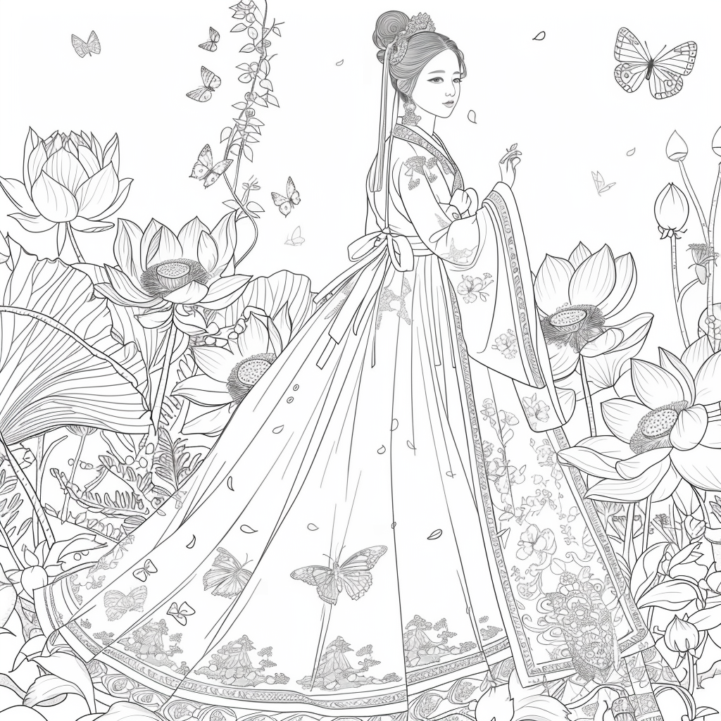 “The Lotus Bride of Eternal Elegance