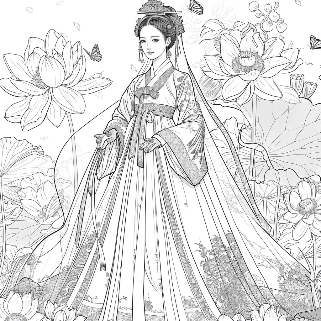 “The Lotus Bride of Eternal Elegance