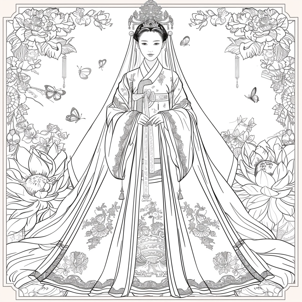 “The Lotus Bride of Eternal Elegance