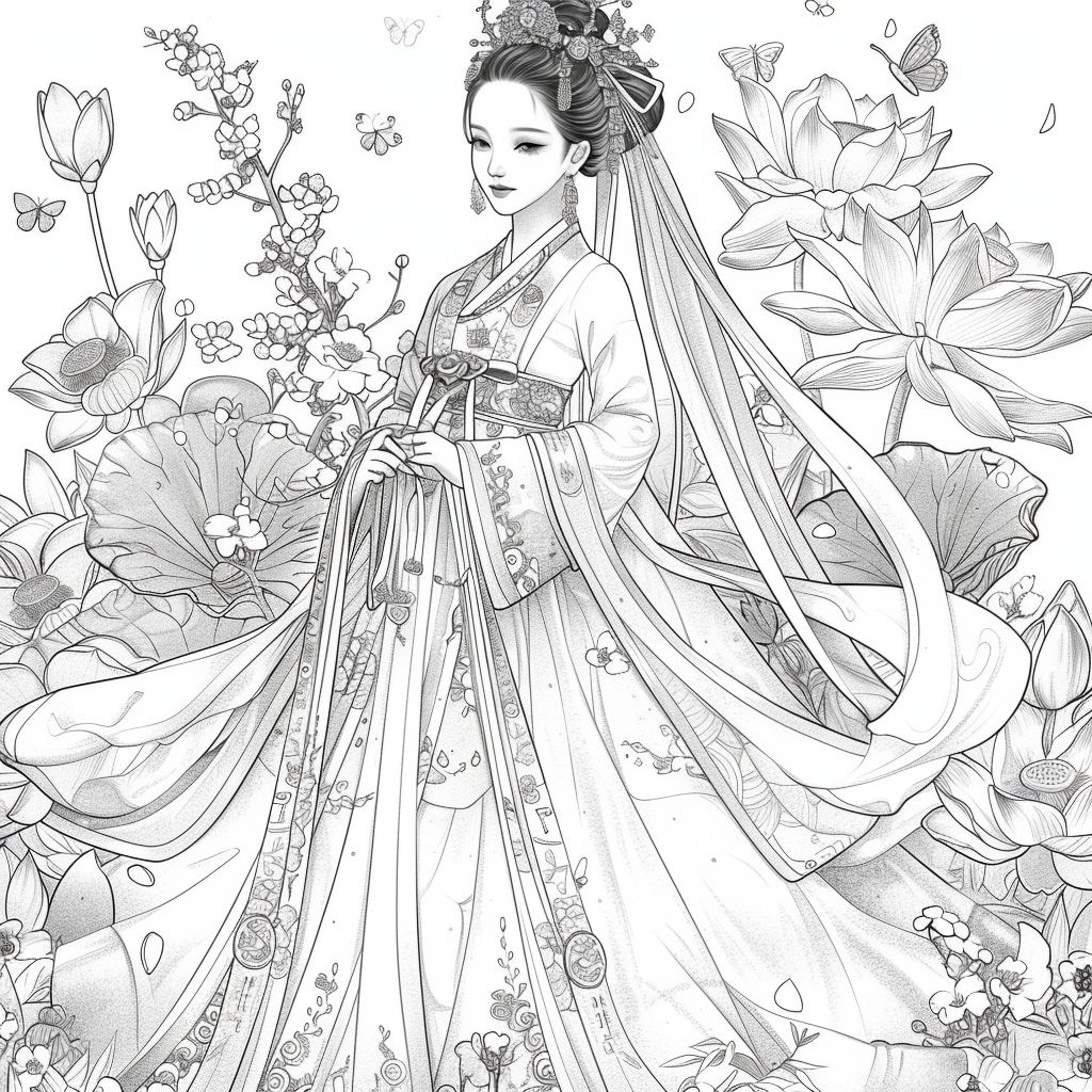 “The Lotus Bride of Eternal Elegance