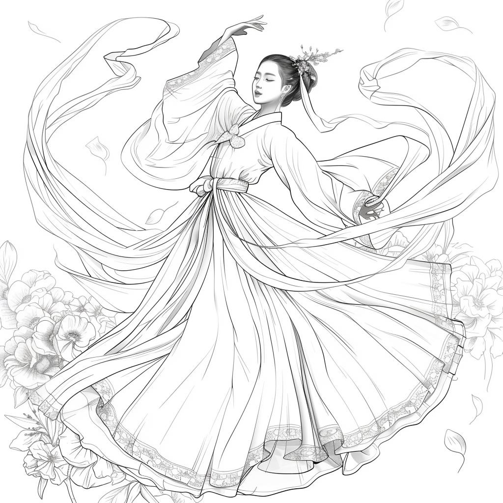 The Dance of Blossoms and Silk