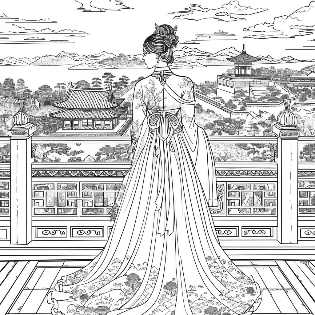 Majesty in Hanbok