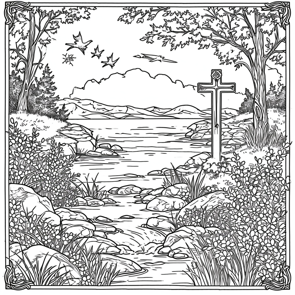 The Cross of Eternal Light in the Garden of Life