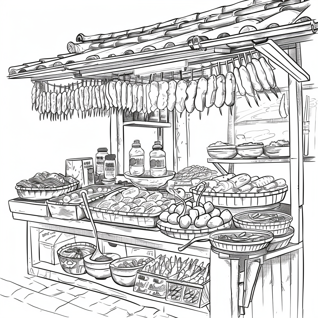 A Day at the Korean Street Market