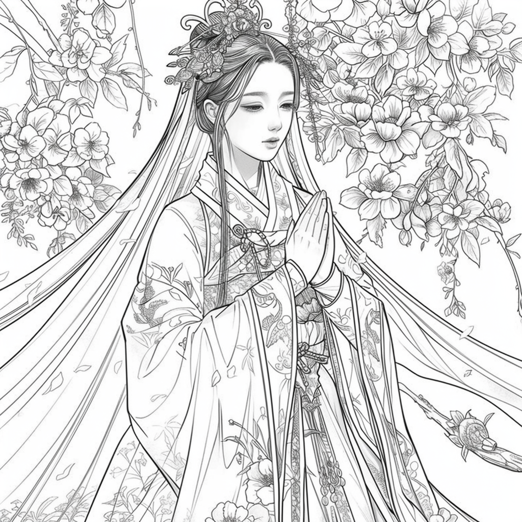 The Empress of Blossoms and Feathers