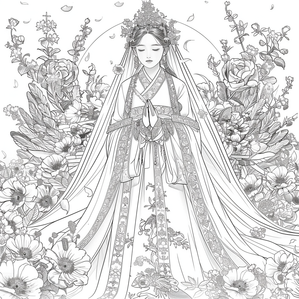 The Empress of Blossoms and Feathers