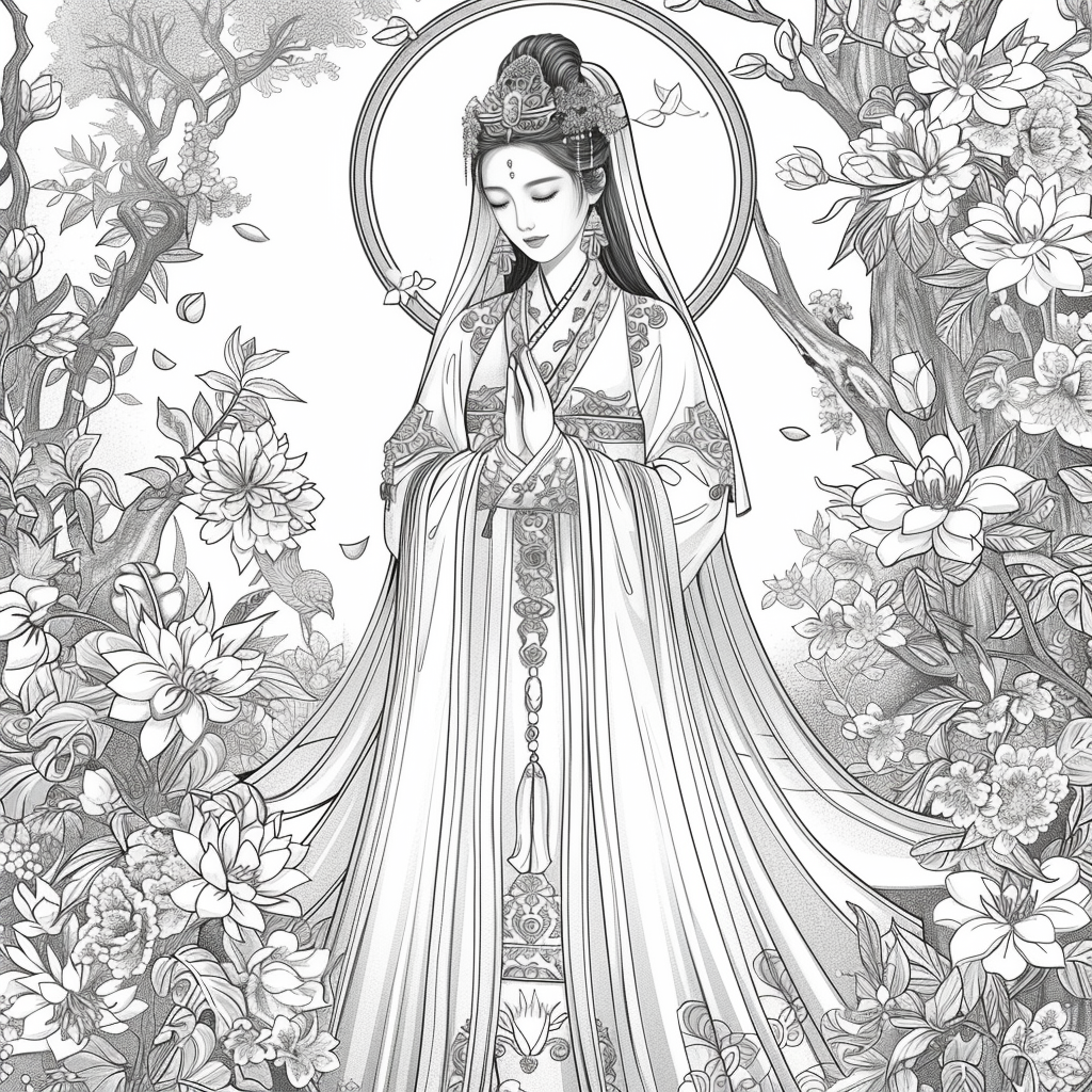 The Empress of Blossoms and Feathers