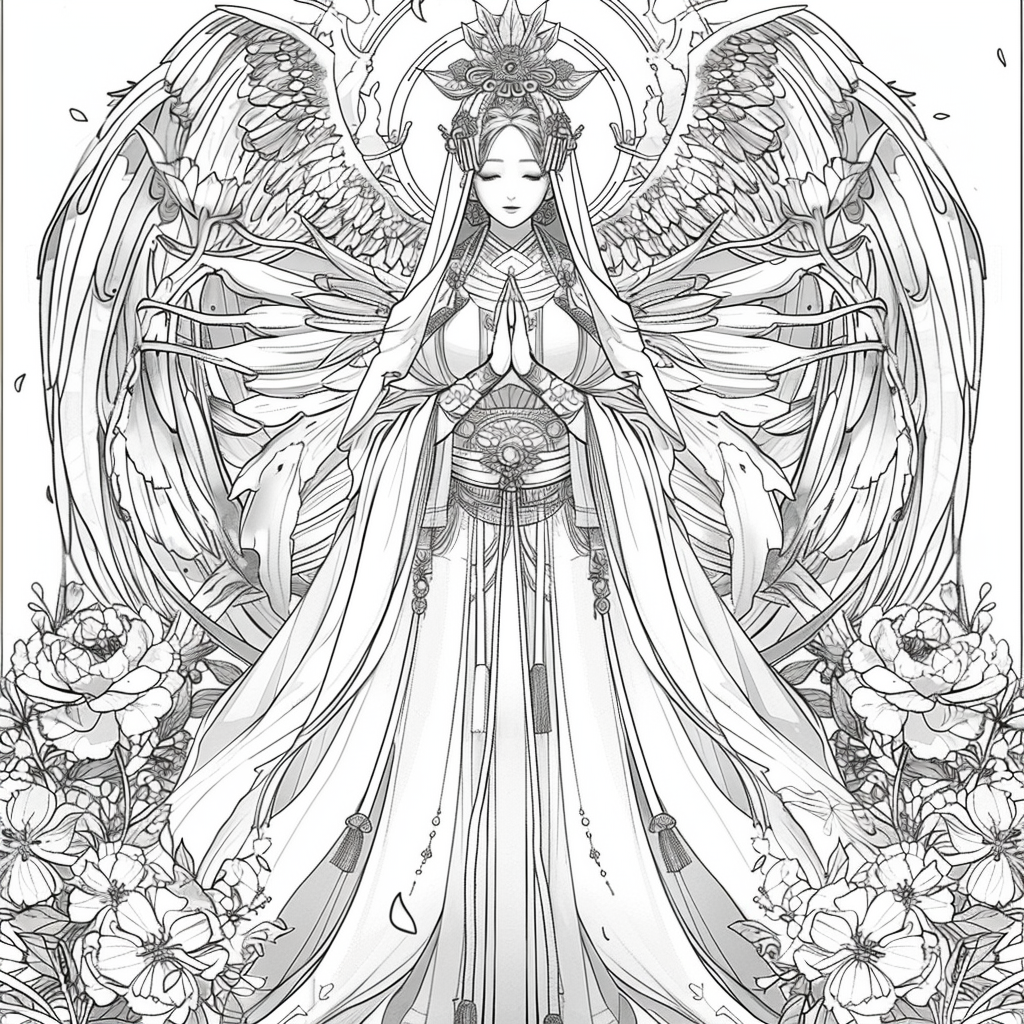 The Empress of Blossoms and Feathers