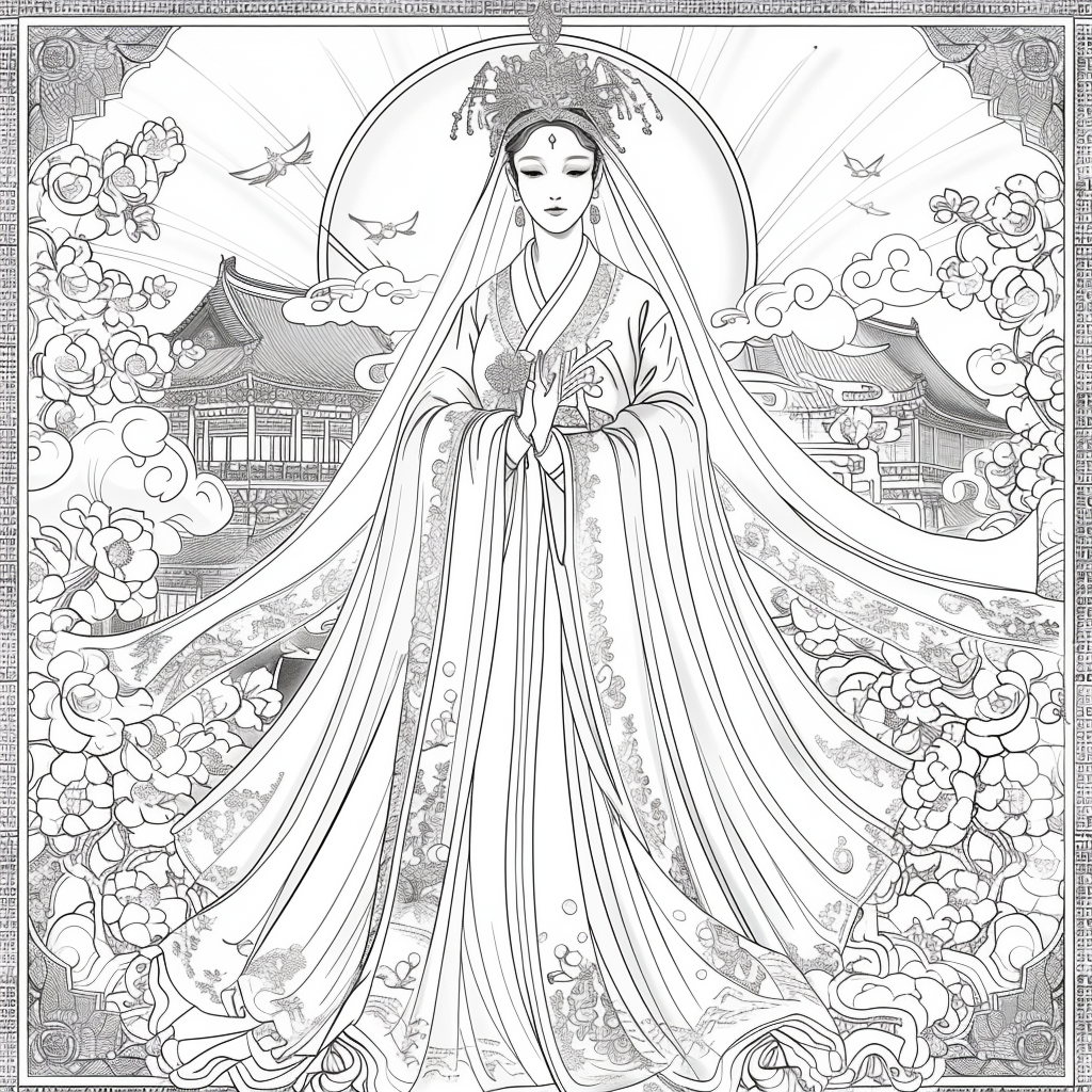 The Empress of Blossoms and Feathers