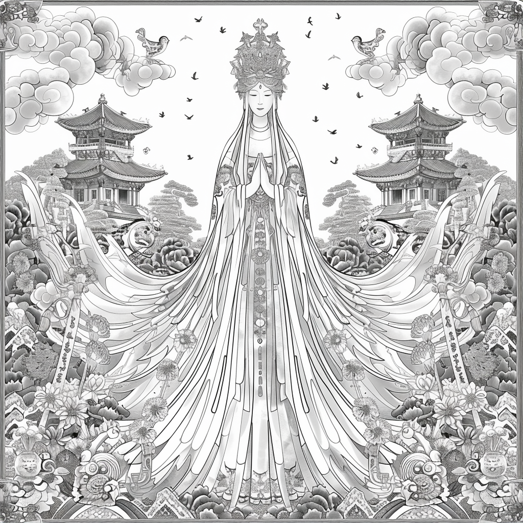 The Empress of Blossoms and Feathers