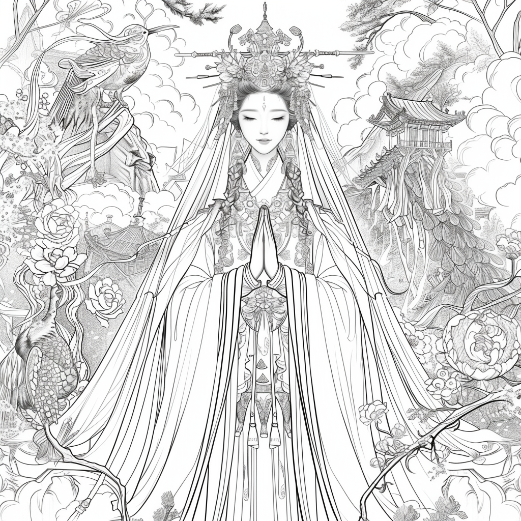 The Empress of Blossoms and Feathers
