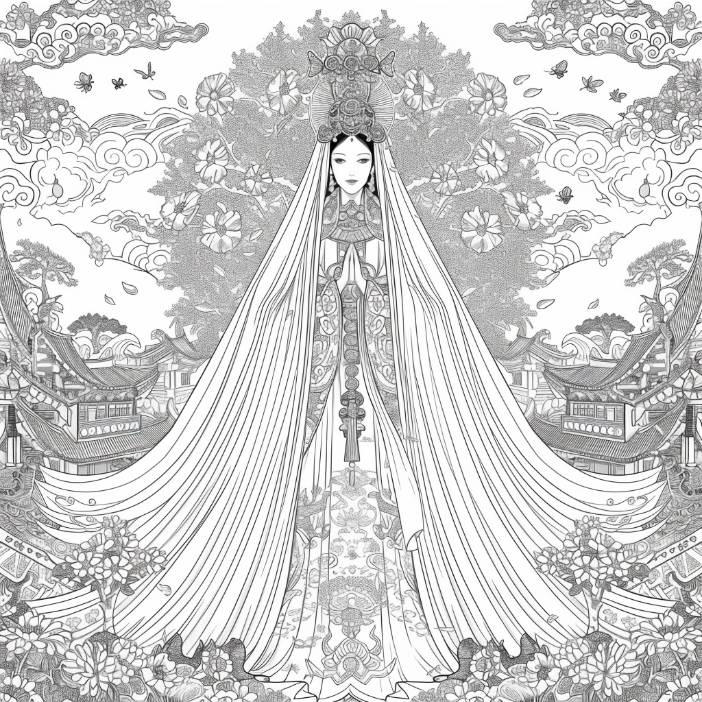 The Empress of Blossoms and Feathers