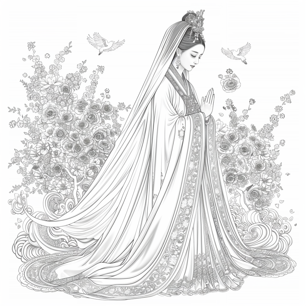 The Empress of Blossoms and Feathers