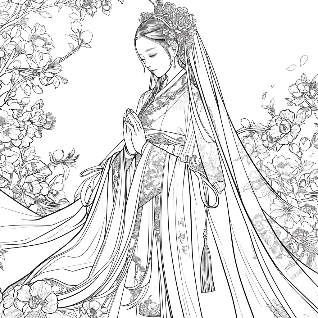 The Empress of Blossoms and Feathers