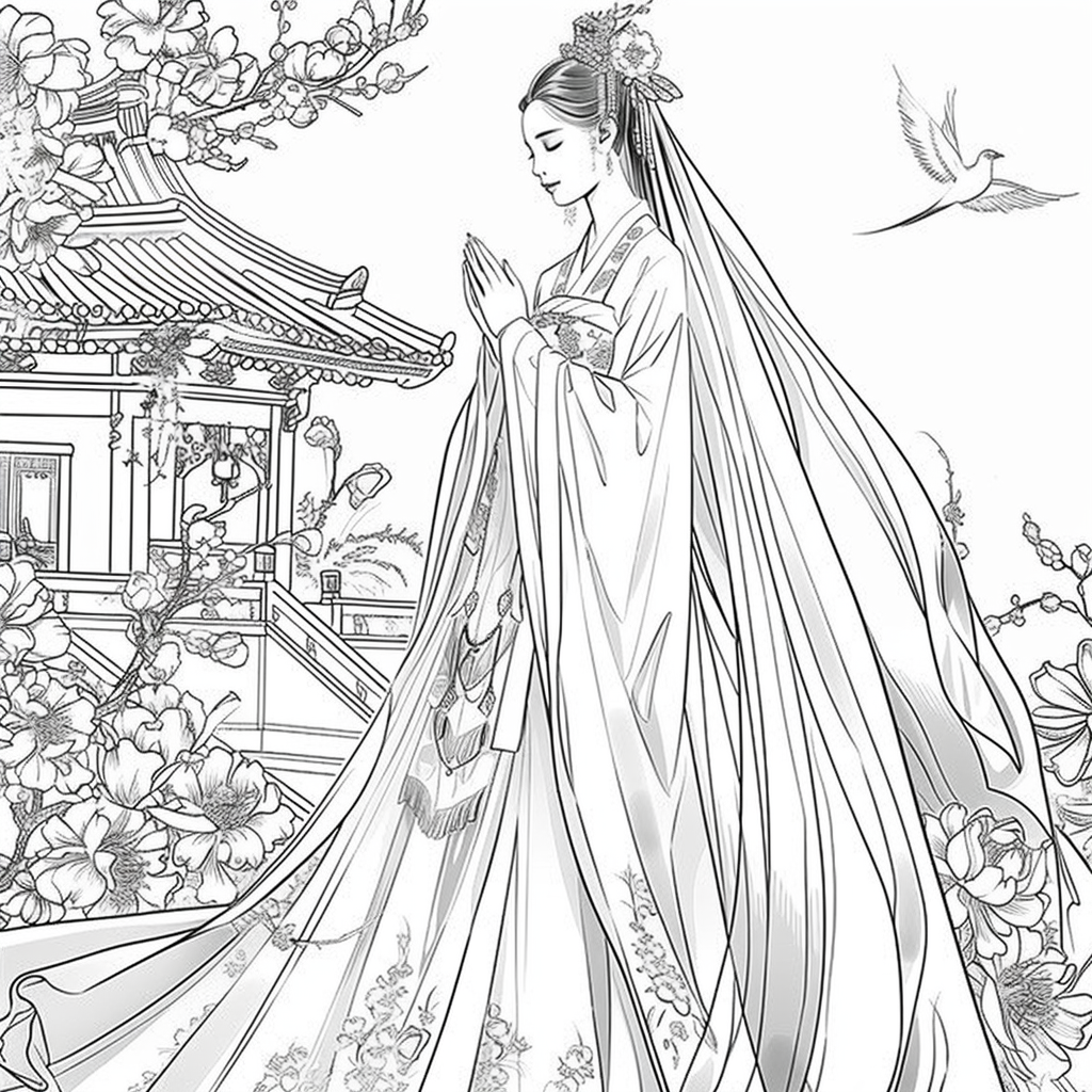 The Empress of Blossoms and Feathers