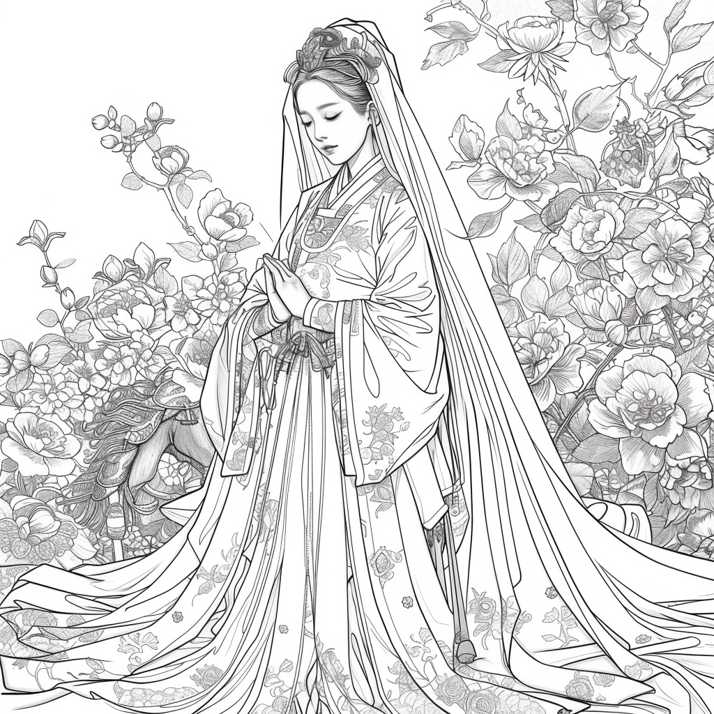 The Empress of Blossoms and Feathers