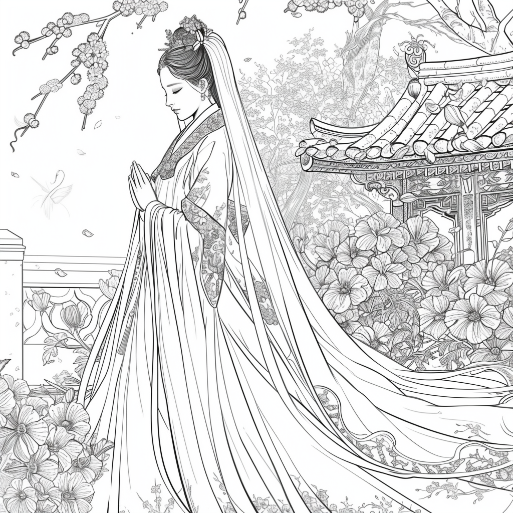 The Empress of Blossoms and Feathers