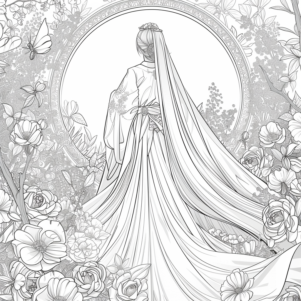 The Divine Princess of Blossoms and Feathers